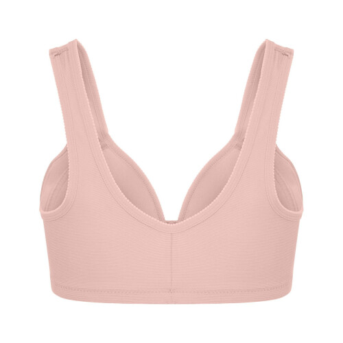 Wire-Free Front-Closure Push-Up Bra with Thick Straps 2