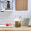 750 ml plastic graanbewaarpot met sluitklem 7