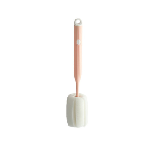 Cepillo para biberones de bebé, esponja suave, rosa, 1 pieza 1