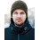 Herren-Winterstrickmütze mit Krempe, Grau 5