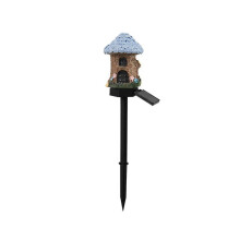 Solar Mini Fairy House Light Outdoor Decor Dusk-to-Dawn