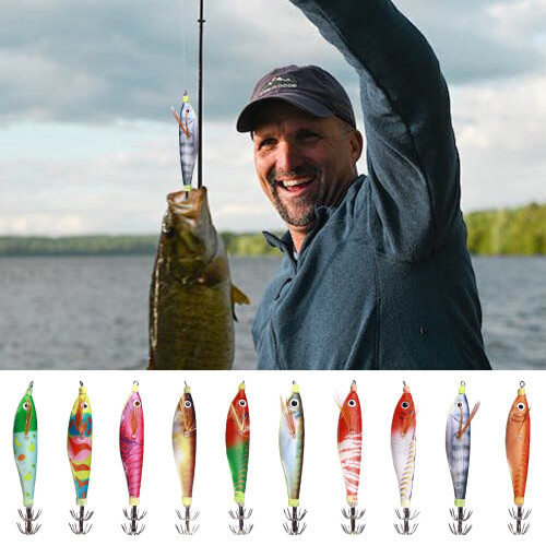 Fiske lokker rekedesign rund mage blekksprut jigger 1
