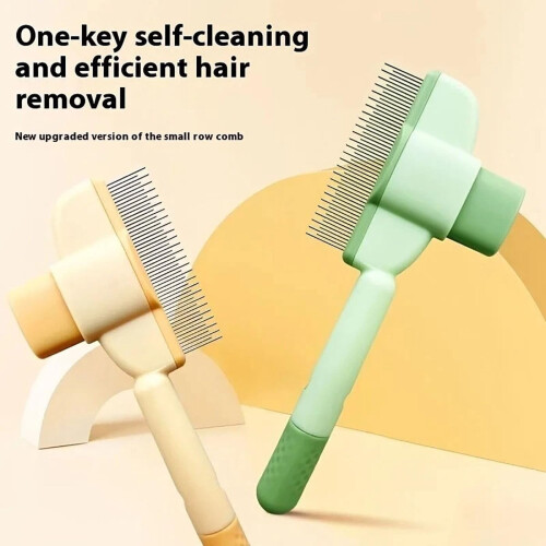 Zen Cat Brush with Release Button Stainless Steel 1pc 1