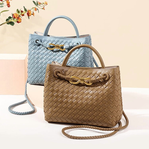 Gewebte Damenhandtasche, große Umhängetasche 1