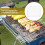 LEORX σχάρα BBQ πλέγματος ασημί σιδερένιο σύρμα 1 τεμάχιο 3
