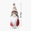 Weihnachtswichtel-Plüschtier mit gestrickter Schneeflockenmütze 6