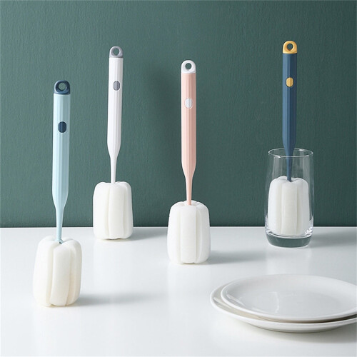 Brosse pour biberon, éponge douce pour un nettoyage facile, blanche 2