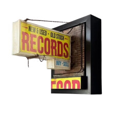 Nástěnné svítidlo Retro Record Vintage LED, 1 ks