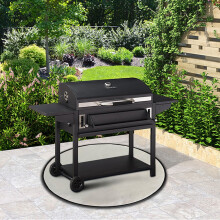 Vuurvaste BBQ-mat rond 15 inch, hittebestendige grillmat, 1 stuk
