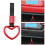 PVC car tow handle strap round charm JDM styling 2