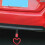PVC car tow handle strap round charm JDM styling 4