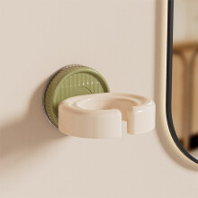 Hair Dryer Storage Rack Plastic Suction Cup Mount 9x7.9x6