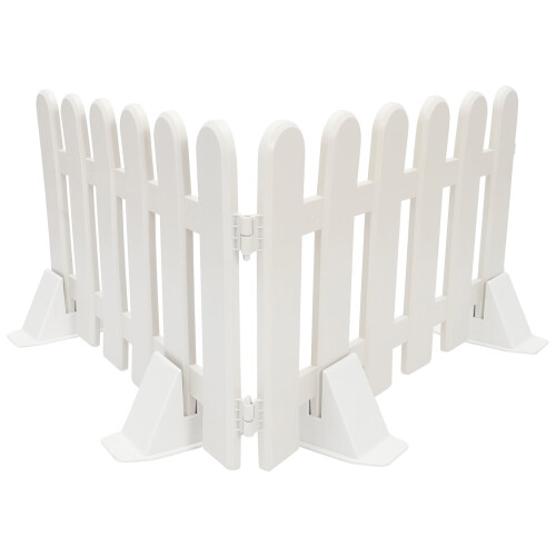 Mipcase white picket fence decorative set 2 pcs