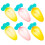 Mini squeeze sauce bottles assorted colors plastic 6 pcs 4
