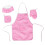 Wunderschöne Kochschürze für Mädchen, rosa, Kindergröße 7