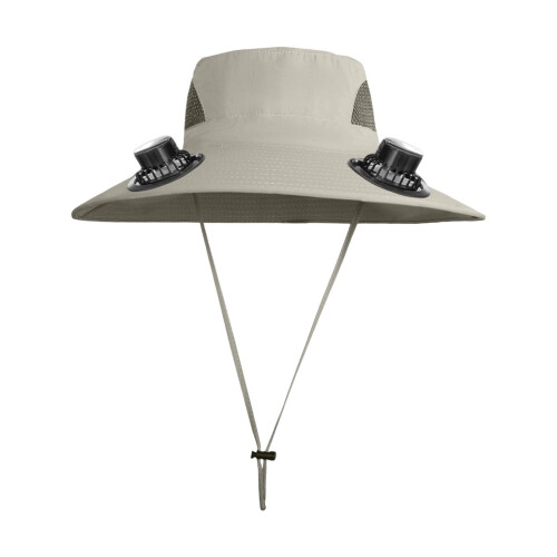 Solar USB Dual-Power Cooling Fan Hat for Men