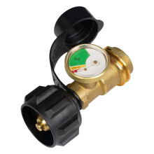 Adattatore per bombola di gas American Standard con indicatore di livello del propano