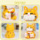 Jeu de construction chat orange avec figurines d'animaux, 14 ans et plus 3