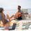 Chaise de sol pliante portable avec dossier pour extérieur 8
