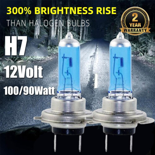H7super white effect headlight bulbs xenon hid1pair 2