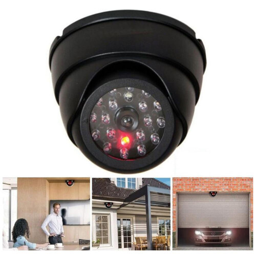 Dummy CCTV-domekamera med blinkende LED-lampe 2