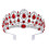Rhinestone Brude Tiara Kam Krystal Krone til Kvinder 5