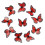 Orange Butterfly Wall Stickers 3D Realistic 10PCS 1