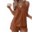 Damen-Loungewear-Set, weich, einfarbig, 2-teilig 3