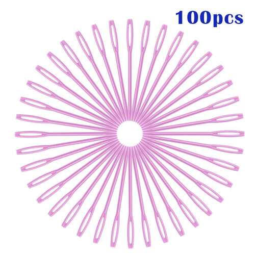 Sewing Needle Colored Plastic 7cm 100 Pack