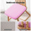 Almofada de espuma viscoelástica para cadeira com base antiderrapante rosa 5