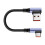 USB-auf-Typ-C-Ladekabel, nylonummantelt, 15 cm 5