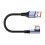 USB-auf-Typ-C-Ladekabel, nylonummantelt, 15 cm 6