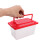 Accessoire pour aquarium en plastique rouge (1 pièce) 2
