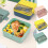 Boîte à lunch étanche, compatible micro-ondes, style bento, avec séparateur 7