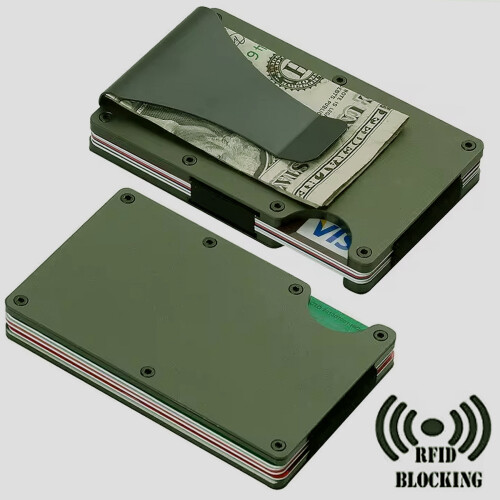 Notus metal wallet for men aluminum slim RFID-blocking card 1