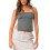 Women's halter tank top double lined backless crop camisole 1