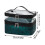 Make-up reisetui met luipaardprint, middelgroot, dubbellaags, blauw 2