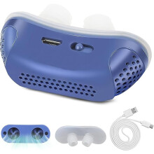 Anti-Snoring Device Blue Twin Turbine Adjustable Wind Force