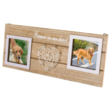 Wooden Pet Memorial Photo Frame for Dog or Cat Sympathy Gift