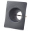 Black aluminum gutter adapter for rain chain downspout 1