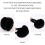 Women's Winter Foldable Faux Fur Ear Muffs Black 5