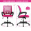 Ergonomic Office Chair Pink Adjustable Height with Armrests 3