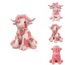 Highland Cow Plush Toy 9.8 inches Fluffy Realistic
