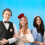 Rozen haarband, rode feest haarband, 1 stuk 5
