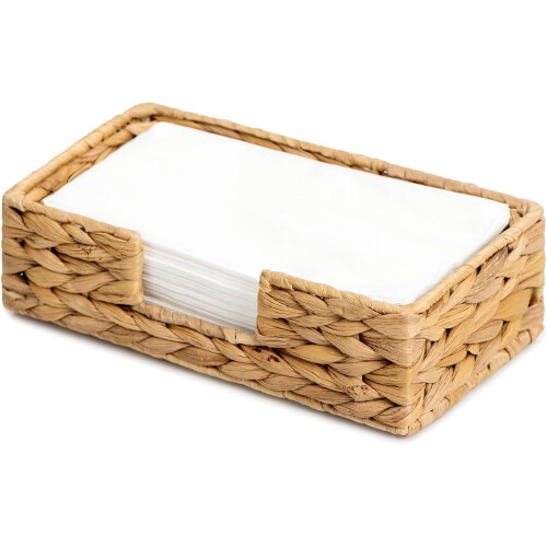 Porte-serviettes rectangulaire en osier (1 pièce)