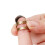 Brass thimble dark brown adjustable finger protector 1 piece 2