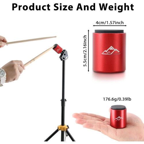 Mini silent drum pad with stand 1.57 inch 2