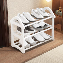 Wooden 3-Tier Shoe Rack for Bedroom Entryway Closet