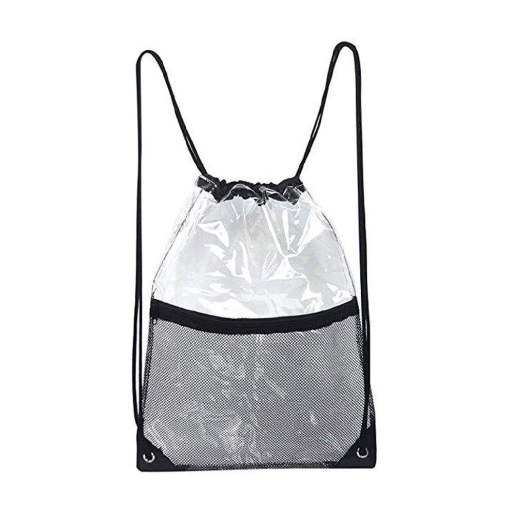 Transparent drawstring backpack 1 pack