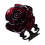 Rød Rose Justerbar Åben Ring til Kvinder Gotisk Blomsterdesign 4